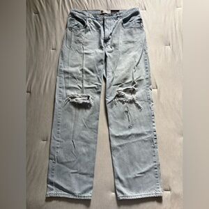 Levi's Silver Tab Light Blue Distressed Women’s Jeans